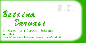 bettina darvasi business card